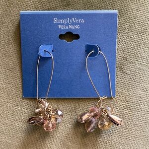 Vera Wang beaded pierced earrings